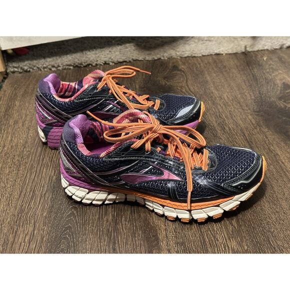 Brooks Adrenaline GTS 15 Womens Running Shoes Size 7.5 Blue Purple - 1201741D458 - Picture 1 of 10